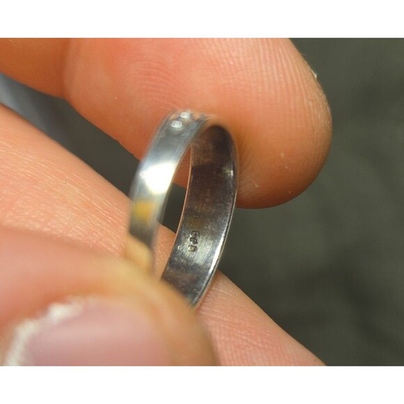 Vintage sterling silver ring sz 2.5 - Picture 5 of 5